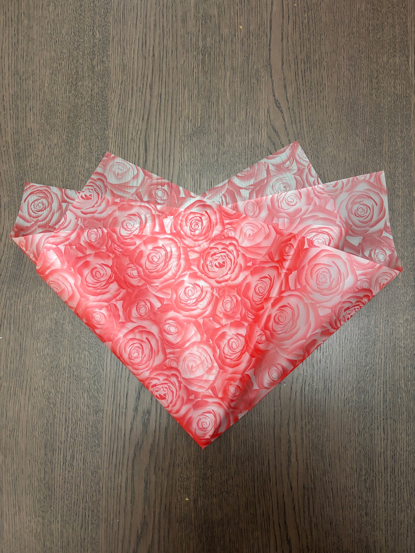 Red Rose Print Wrapping Paper