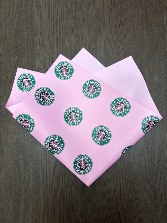 Pink Coffee Lover Wrapping Paper