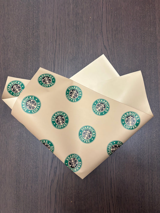 Brown Coffee Lover Wrapping Paper