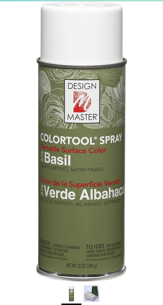 Design Master 676 Basil Colortool Spray,green