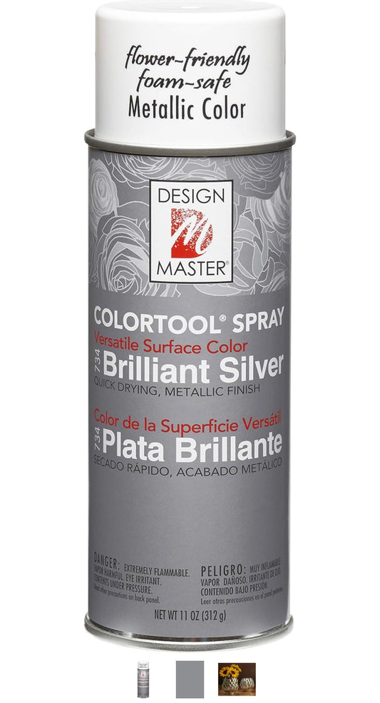 Design Master 734 Brilliant Silver Colortool Spray