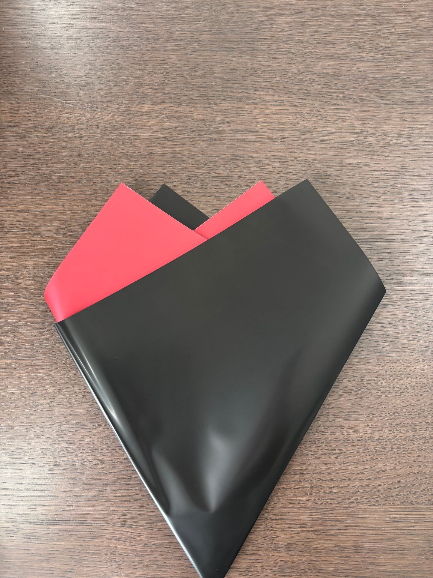 Black/Wine Red Double Sided Wrapping Paper