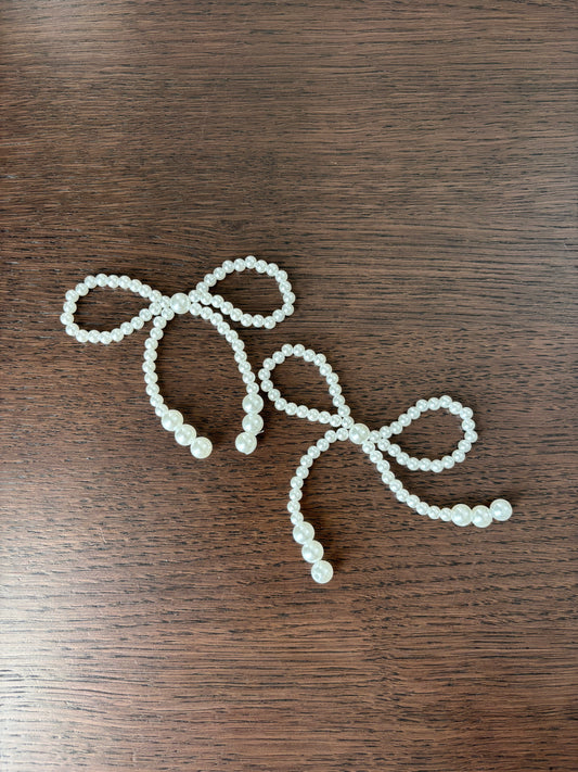 6 PC Pearl Bow Bouquet Accessory