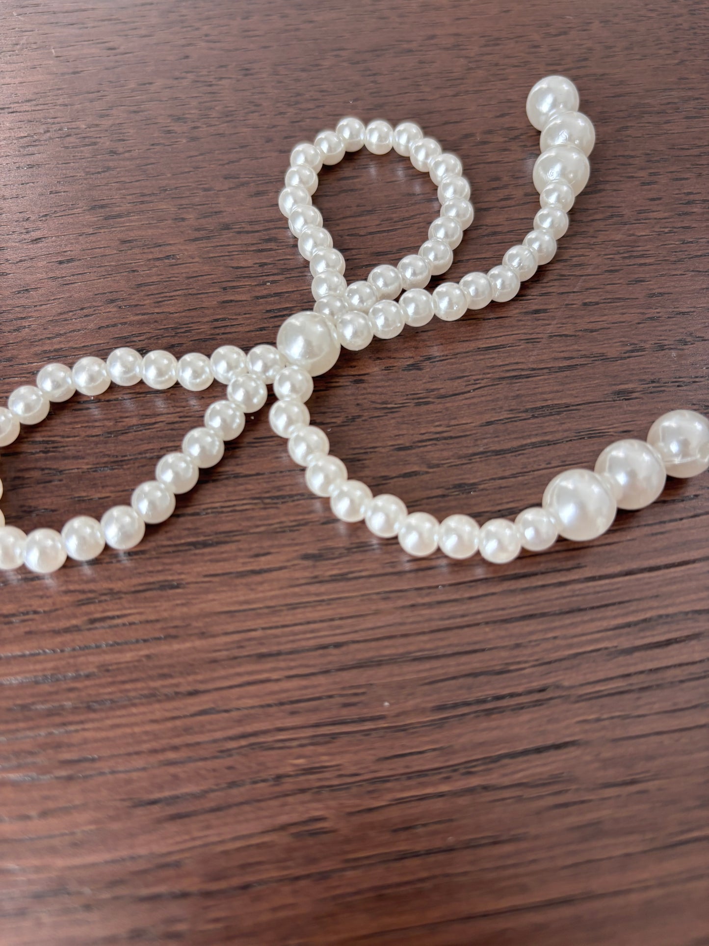 6 PC Pearl Bow Bouquet Accessory