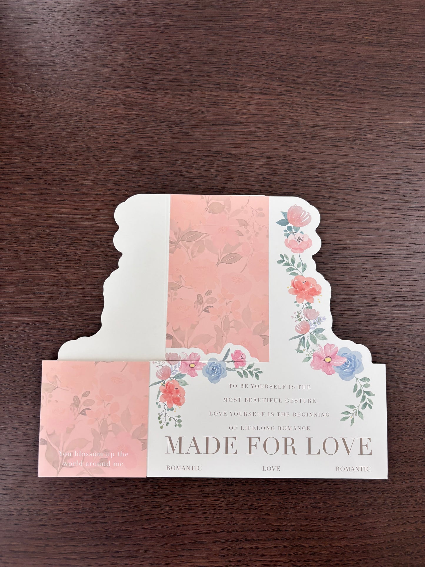 5 PC Pink Coffee and Flower Box