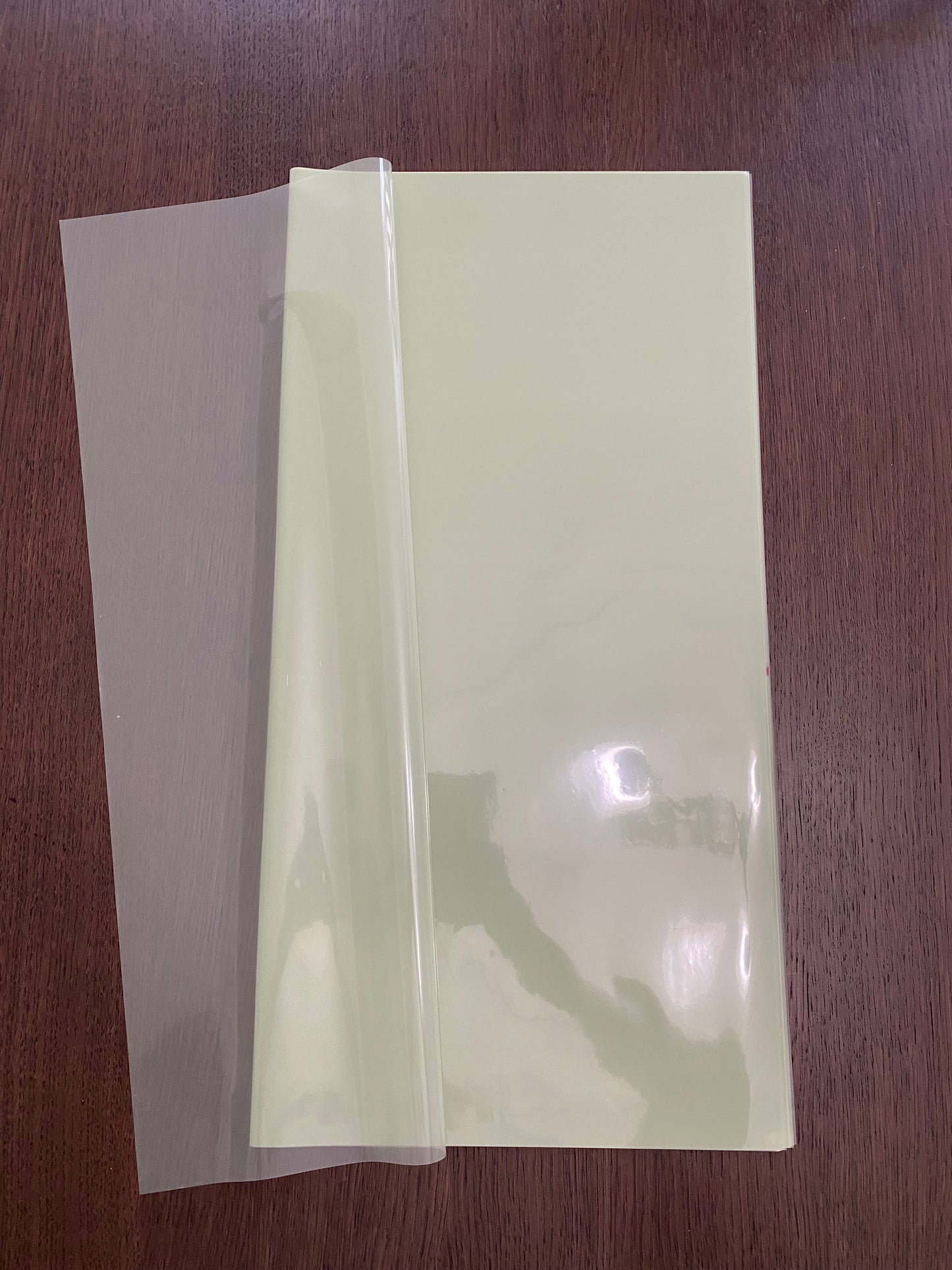 Lime Green Cellophane Wrapping