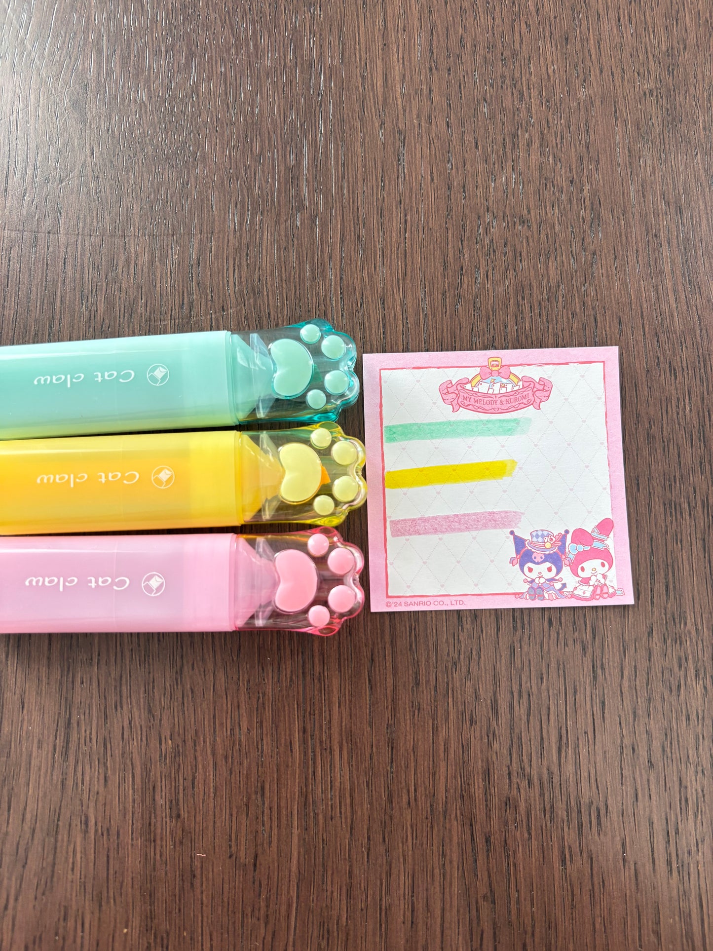 Light Pink MIni Notębook & Highlighter Set