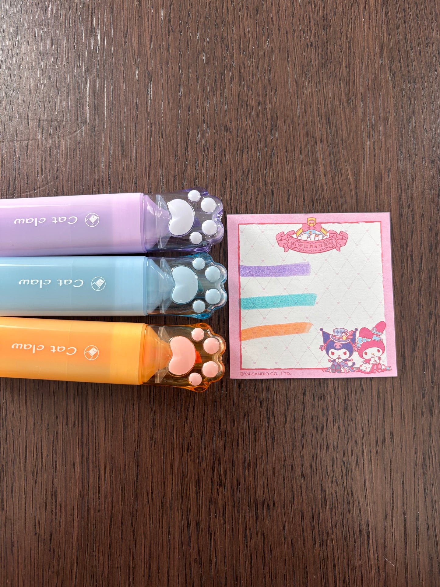 Purple MIni Notębook & Highlighter Set