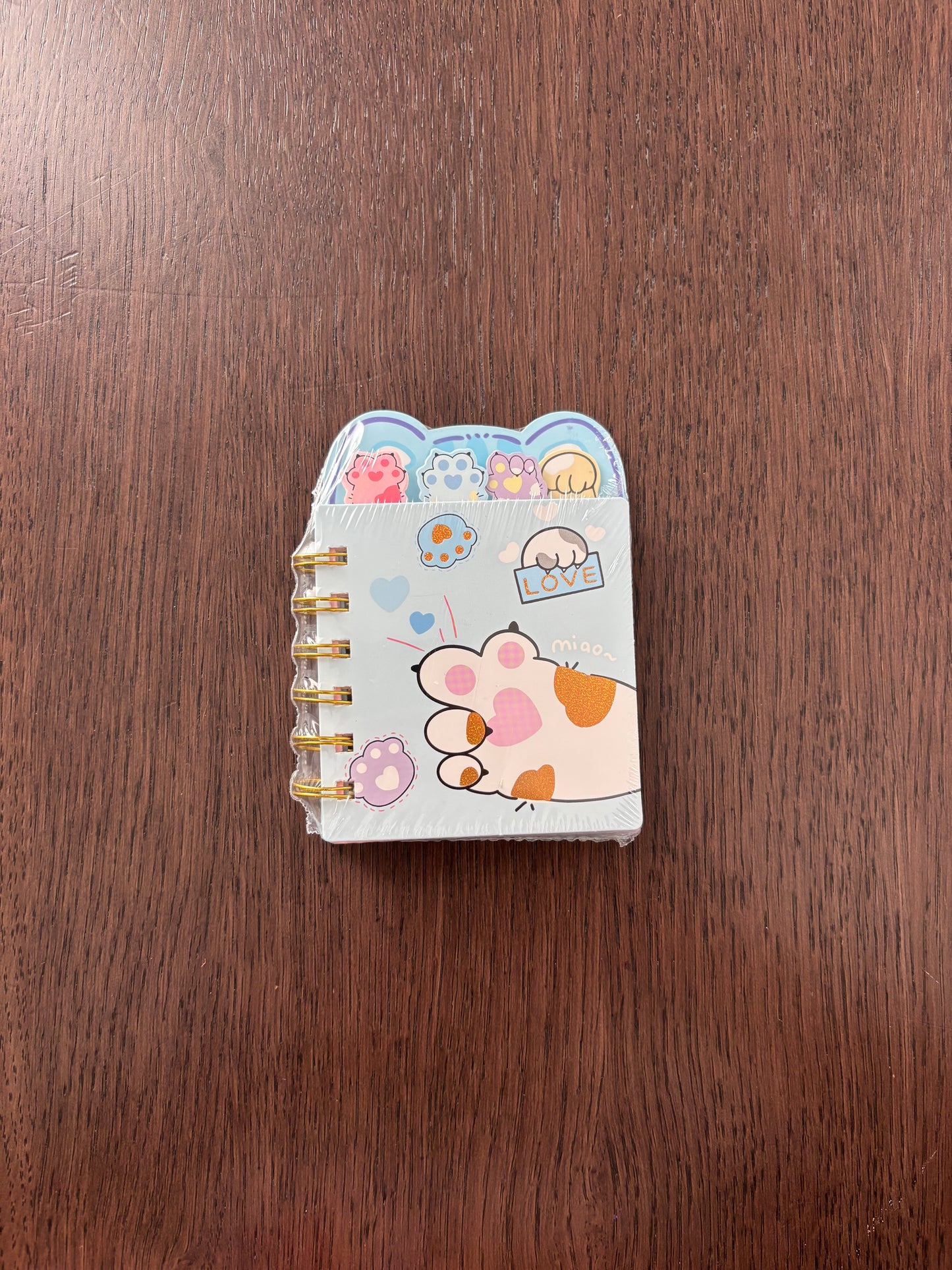 Blue MIni Notębook & Highlighter Set