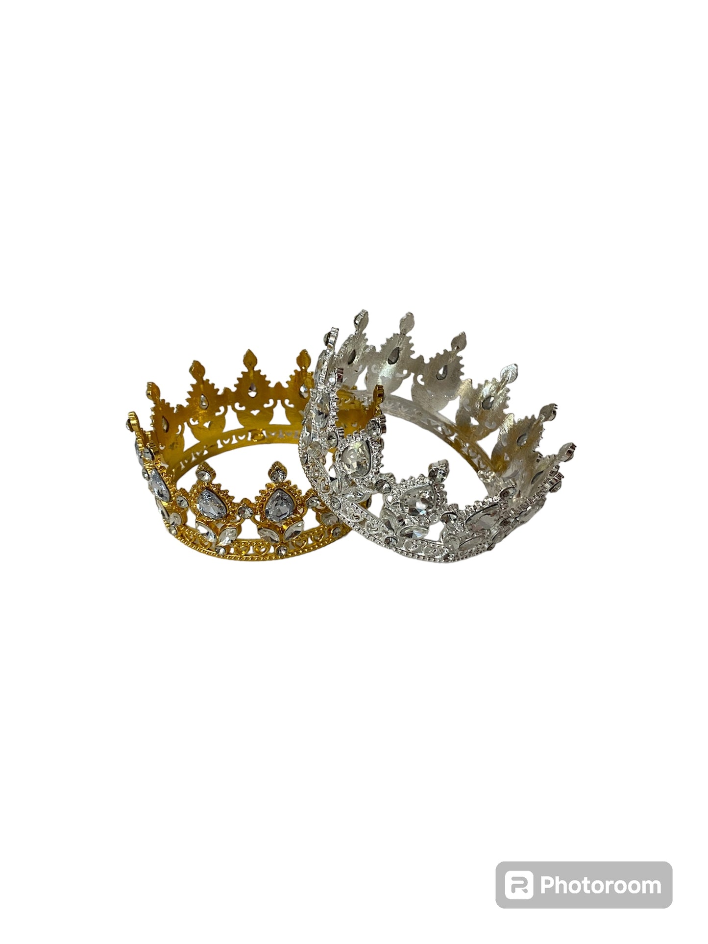 Clear/Silver Crystal Stone Crown