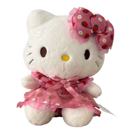 23cm D Pink Strawberry Dress Plushie