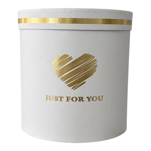 3pc set White -Just for You- Flower Box