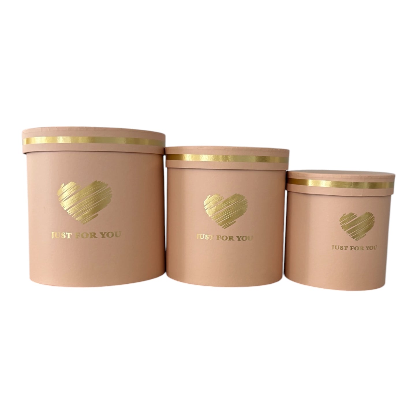 3pc Set Pink -Just For You- Flower Box
