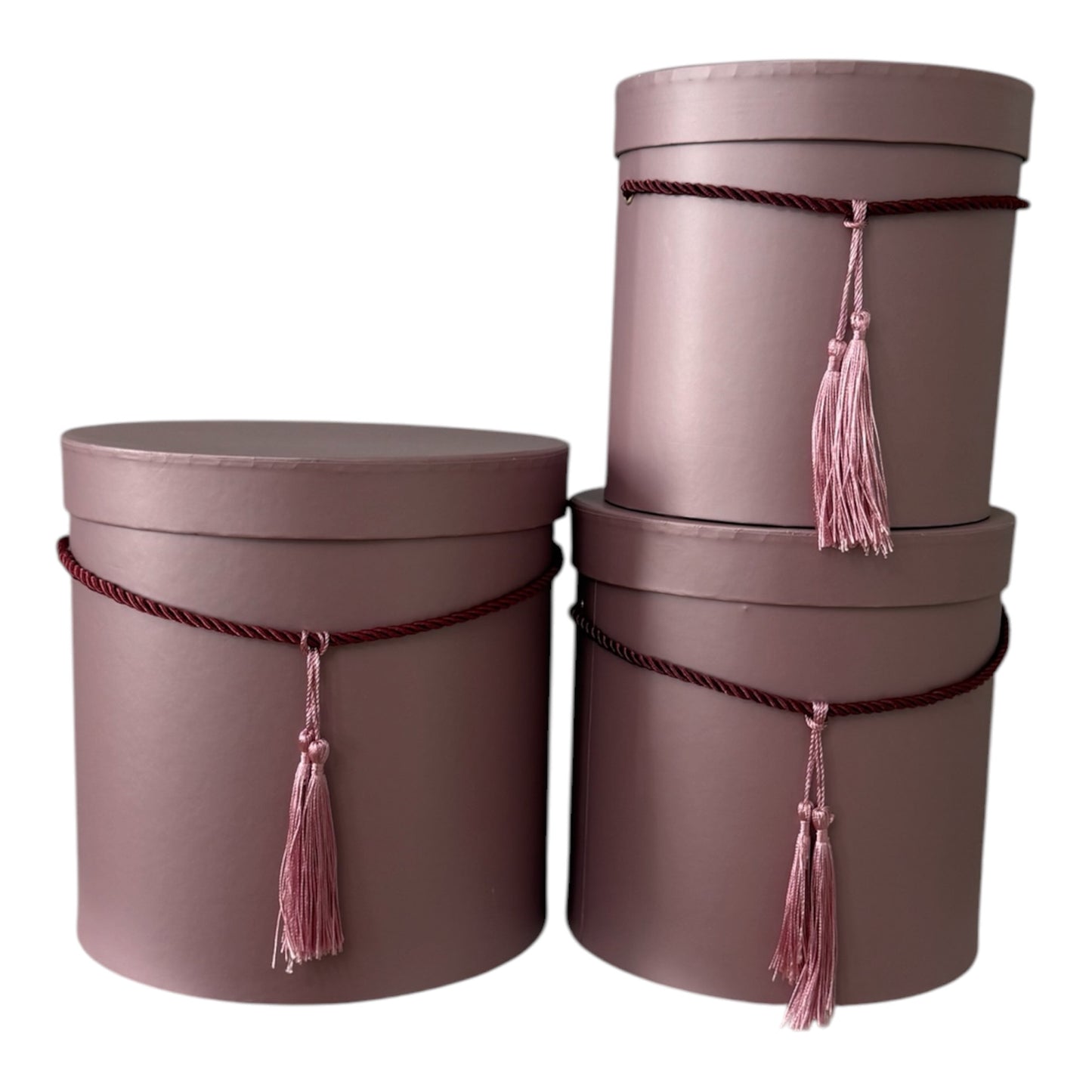 3pc Set Purple Tassel Flower Box